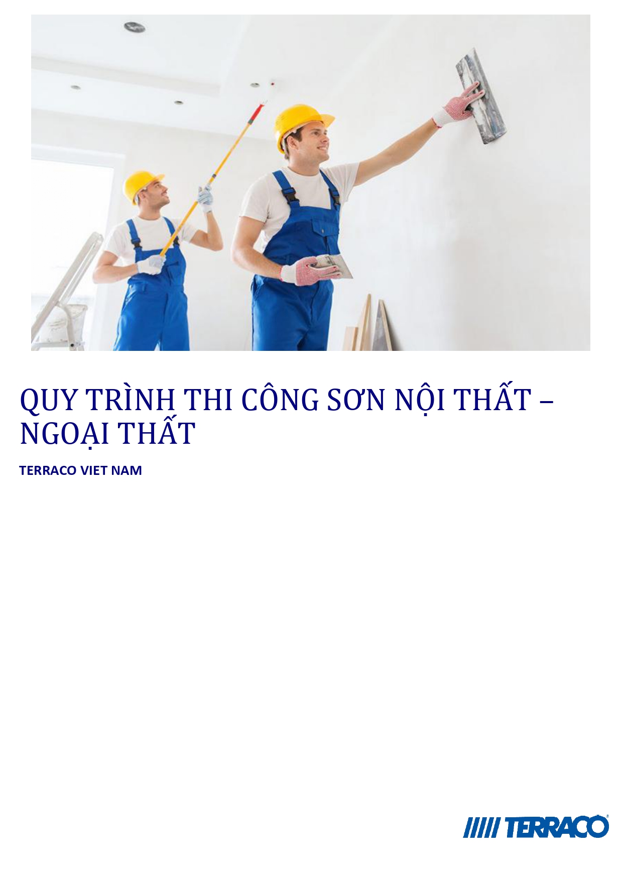 QUY TRÌNH THI CÔNG SƠN TERRACO