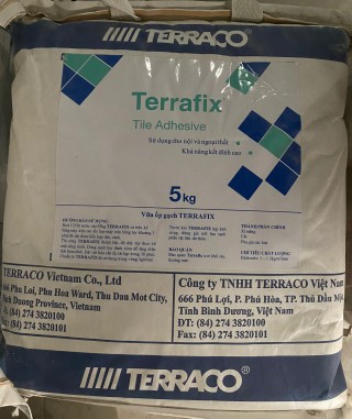 Vữa dán gạch Terrafix- Xám 5Kg/B- 20bao